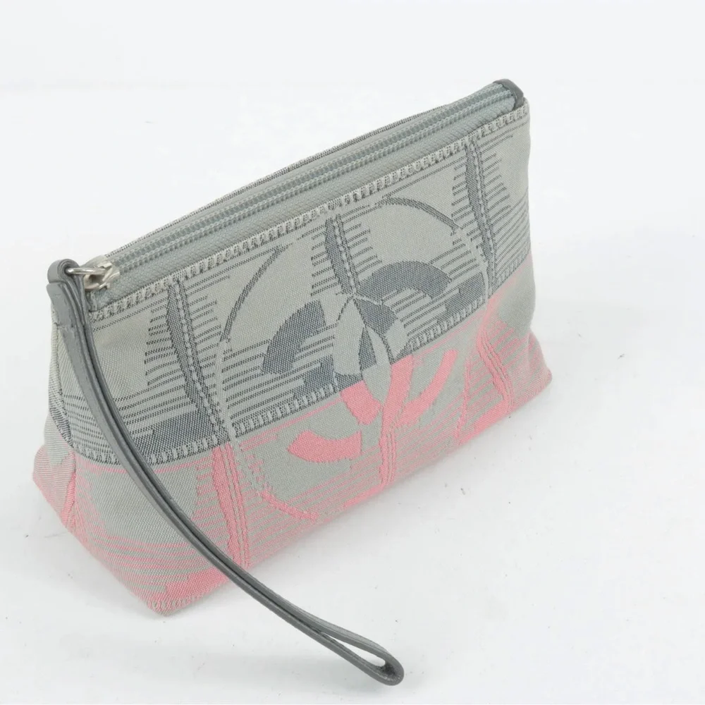 CHANEL Pouch Clutch Bag Gray Pink - Picture 5 of 12